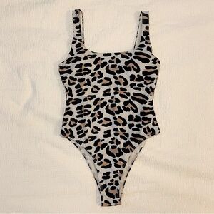 Shady Lady Kenya Leopard Print One-Piece Swimsuit S